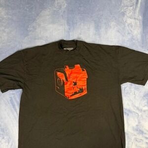 Marathon Clothing black t-shirt with orange graphic men Size 3XL